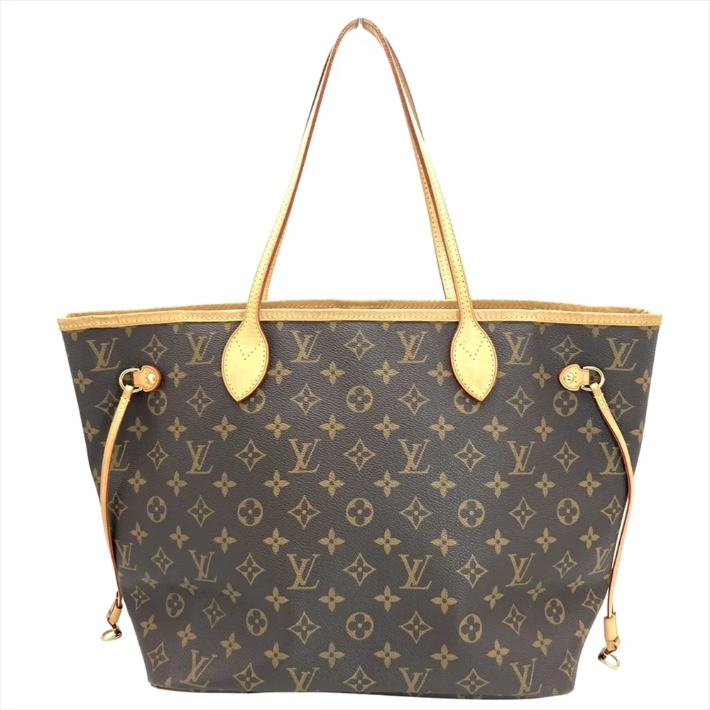 LOUIS VUITTON Brown Monogram Canvas Neverfull MM Tote Bag